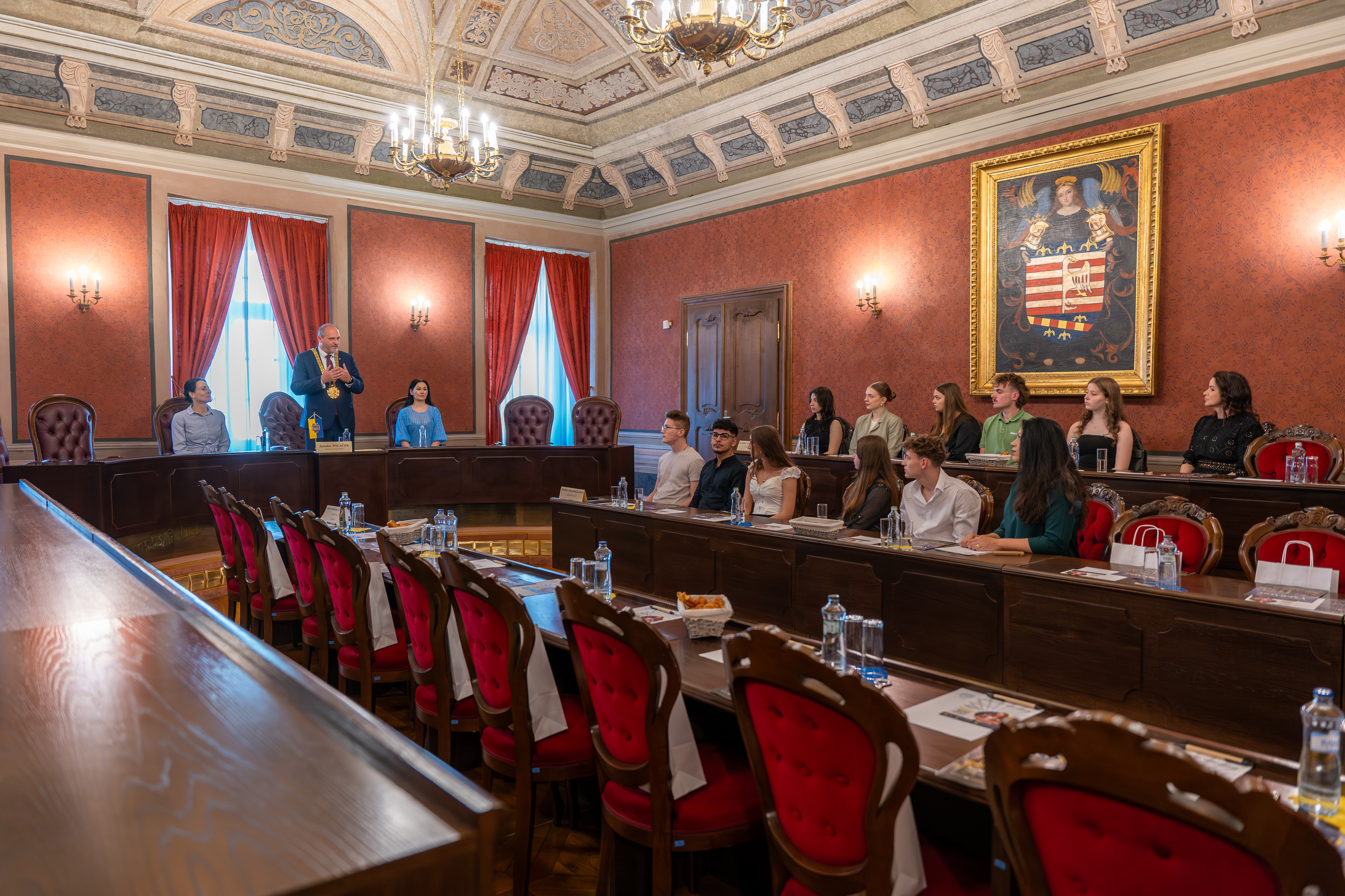 Prijatie študentov v Historickej radnici 